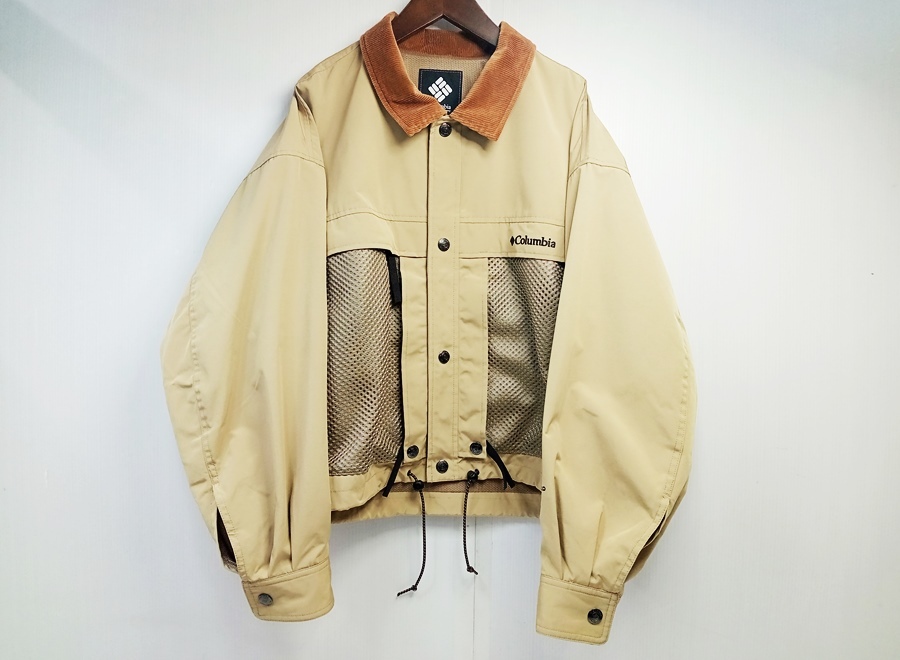 下松)【美品】Columbia コロンビア PM5754 モンキータイム フィッシング ジャケット ベージュ系 メンズ S ◆N2603006 PC02A