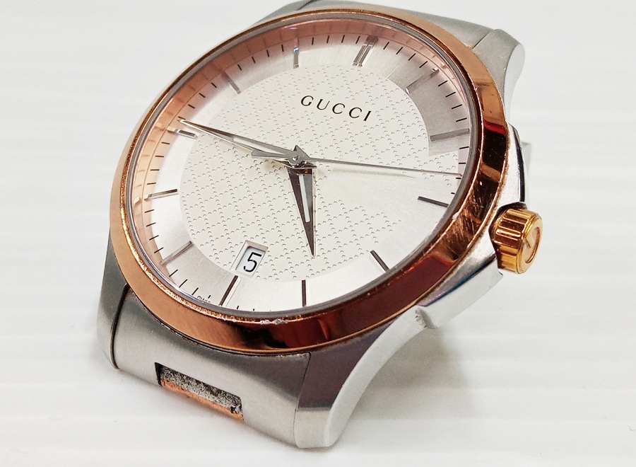 下松)GUCCI グッチ 腕時計 Gタイムレス YA126447 クォーツ 126.4 アナログ 3針 ◆N2603013 PC05A