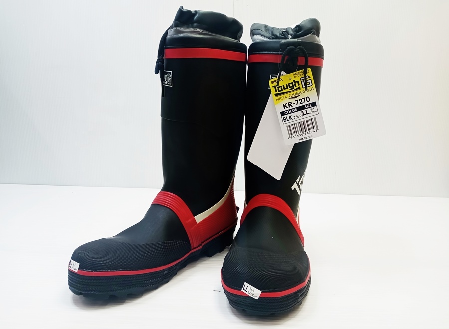 下松)【未使用】安全長靴 作業長靴 メガセーフティ（LL) KR-7270 26.5~27.0 cm ◆N2603028 PC08A