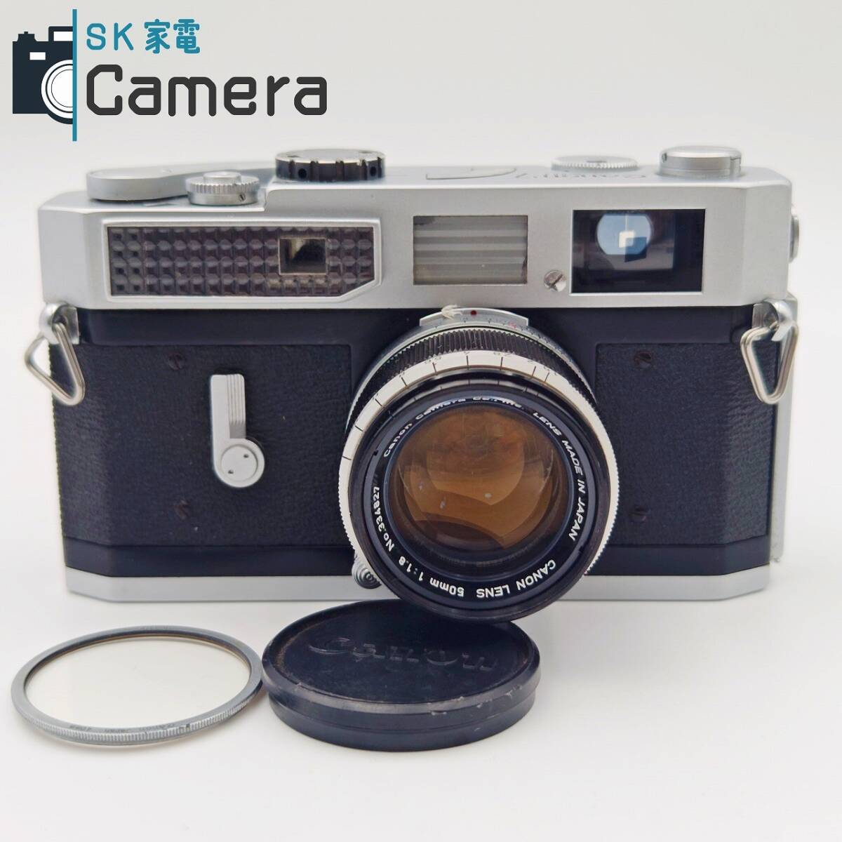 【中古】 Canon MODEL7 50ｍｍ F1.8 L39 レンジファインダー シャッター 露出 動作 Canon7 キャノン