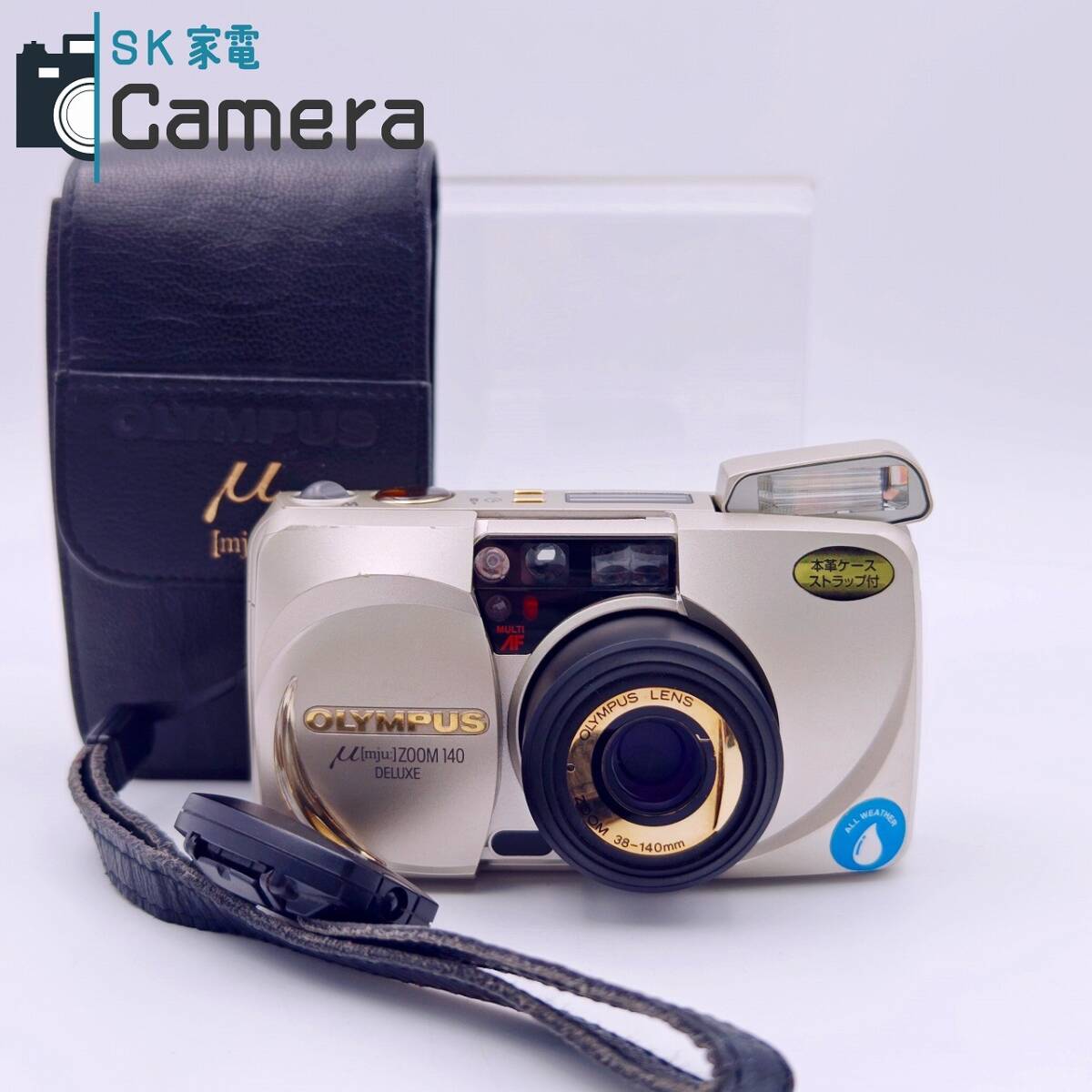 【中古】 OLYMPUS μ [mju:] ZOOM 140 DELUXE オリンパス ミュー コンパクトフィルムカメラ
