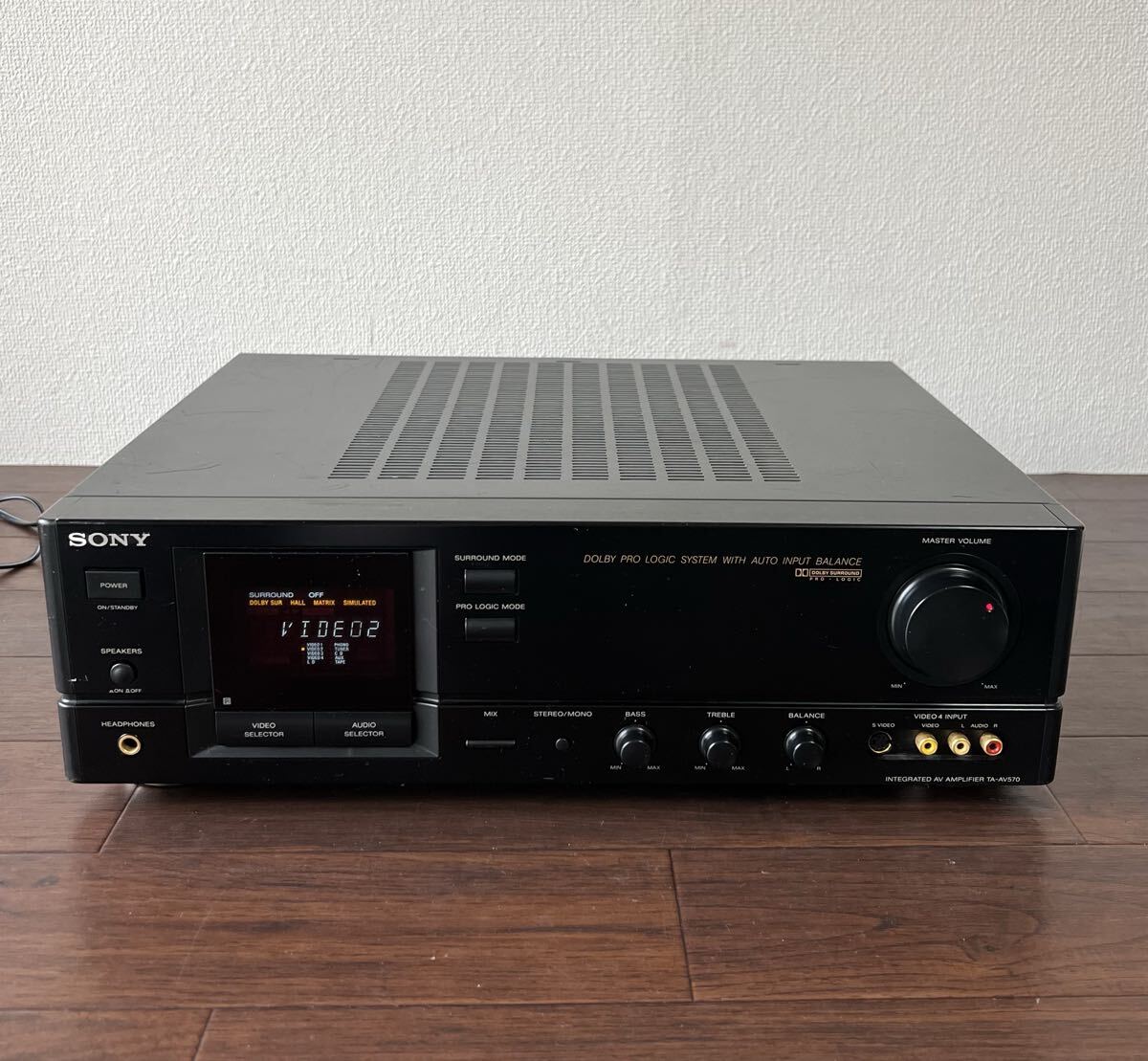 SONY ソニー TA-AV570 INTEGRATED AV アンプ通電確認済み 中古
