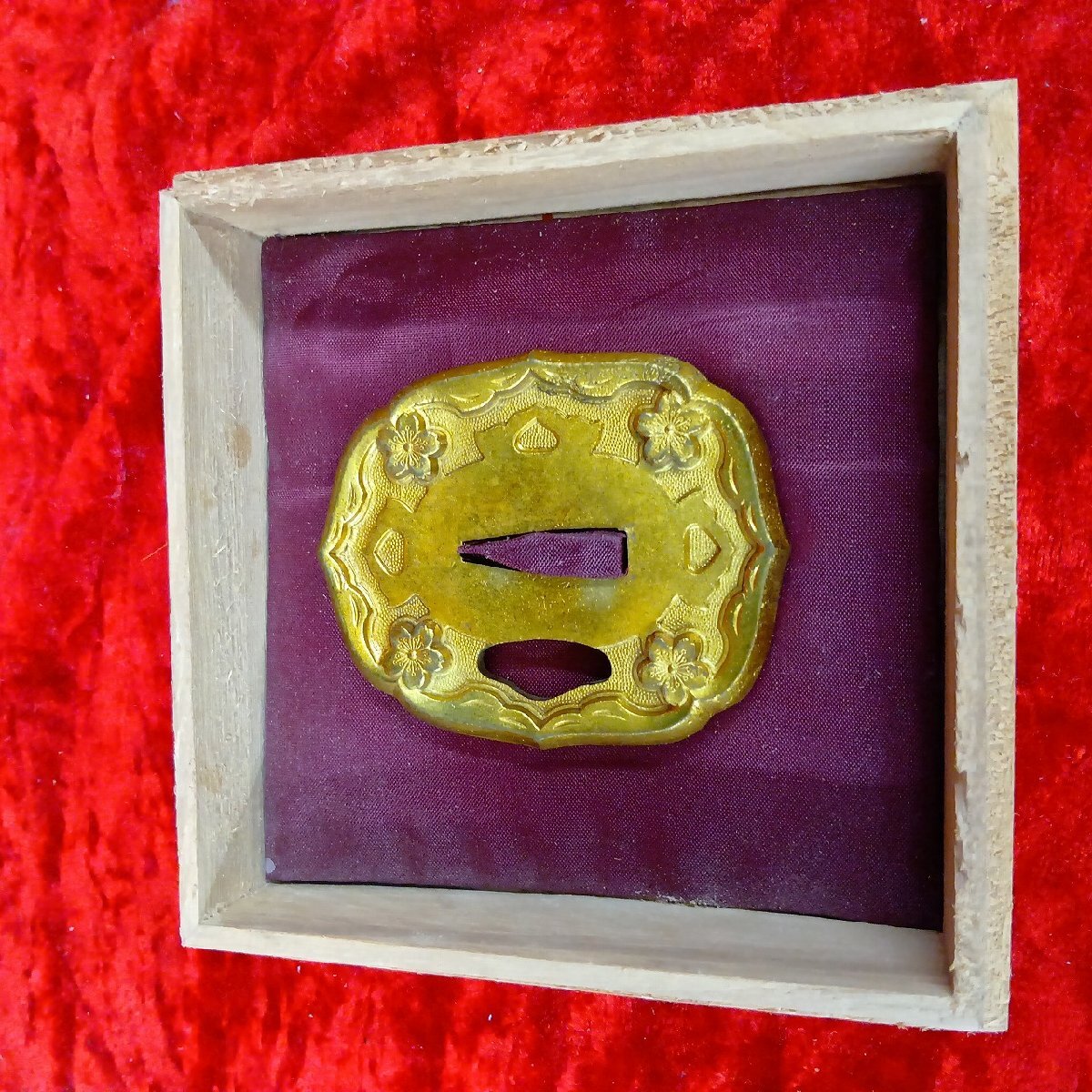 03-20-A21 ▲W【送料無料】刀装具 軍刀 九八式 略式外装 大日本帝国 刀剣 ミリタリー 武具 つば 鍔　古美術 古道具 骨董品 アンティーク