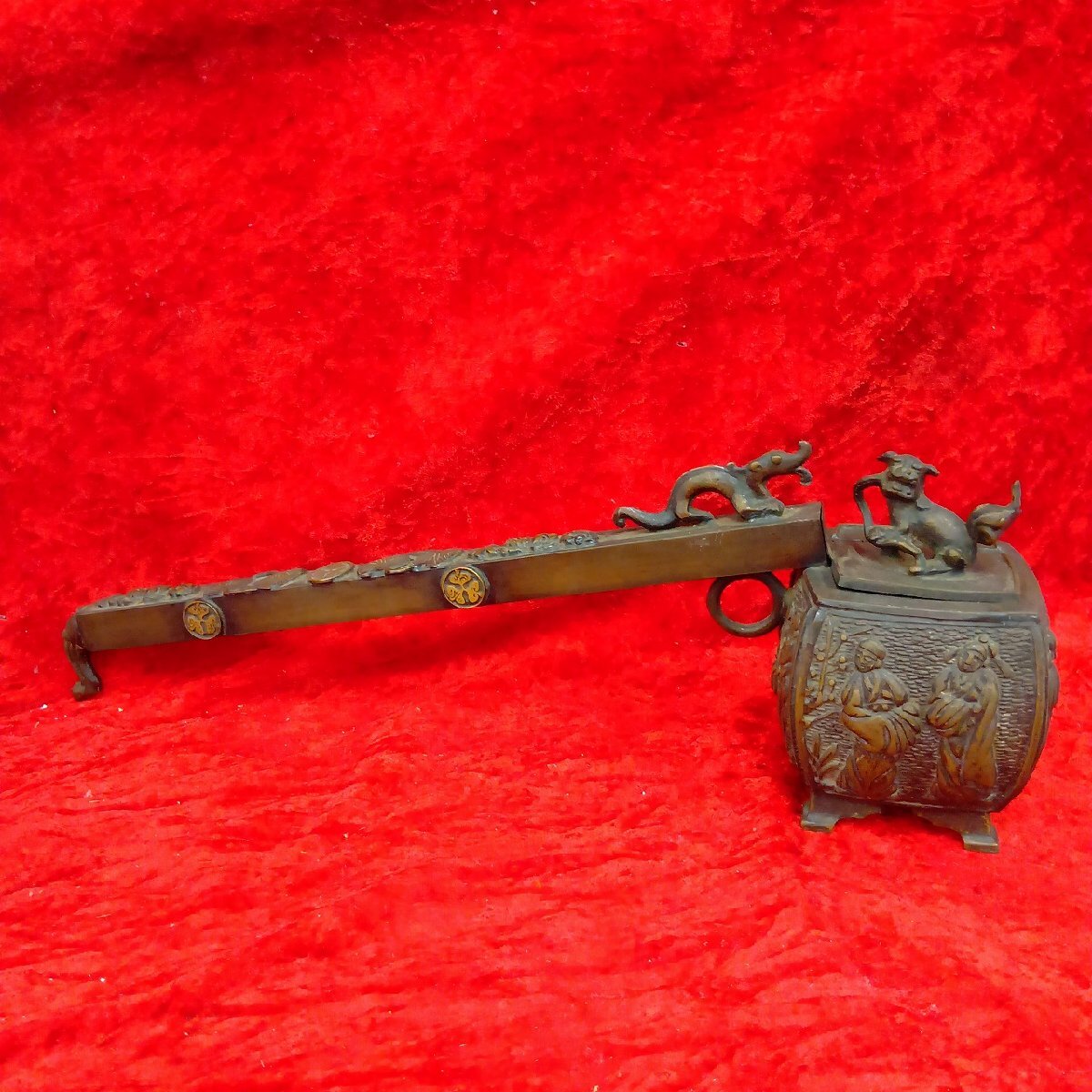 03-20-A25 ▲W【送料無料】古民具 矢立 文具 古道具 アンティーク 骨董品 コレクション　中古