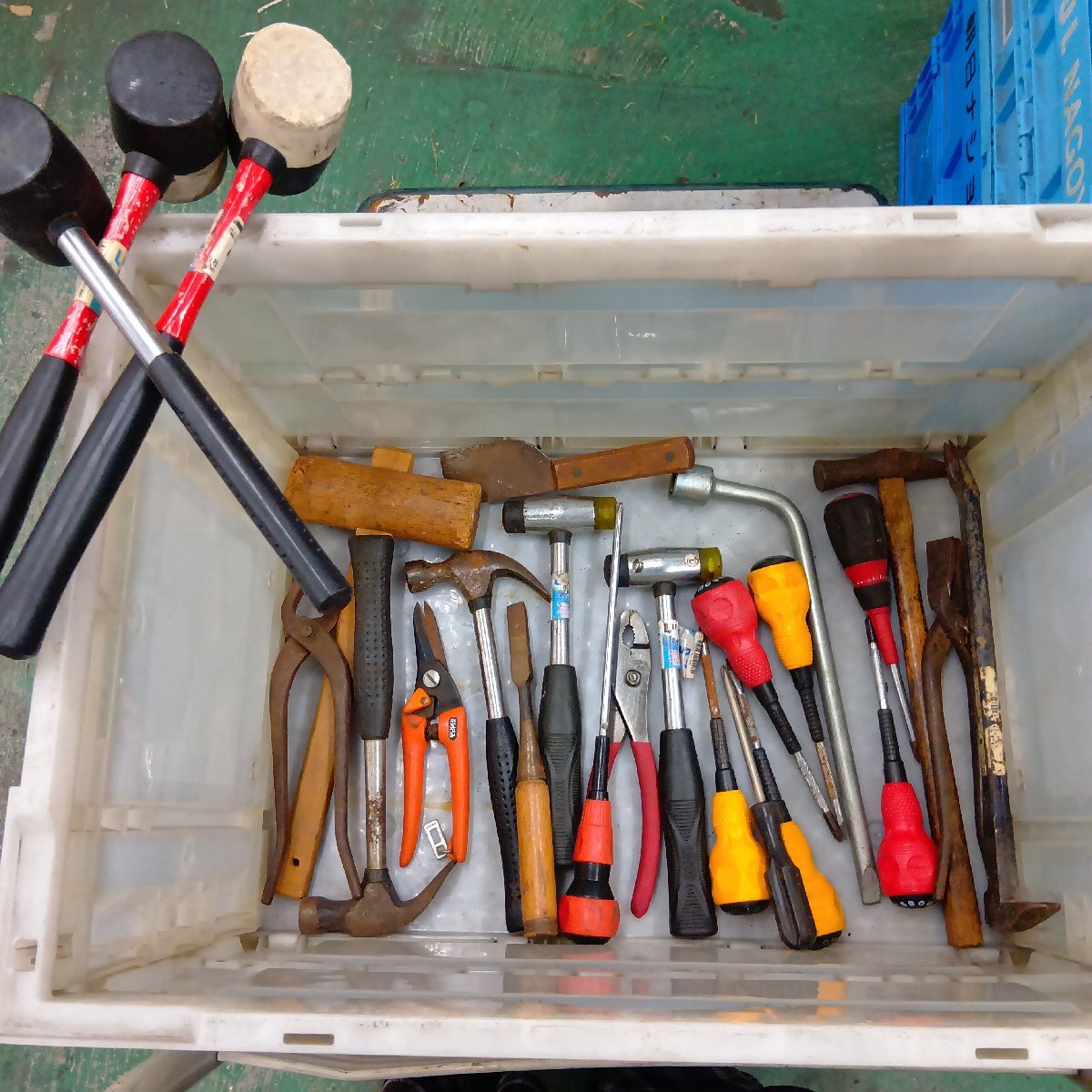 03-20-A45 ●W【送料無料】工具 ハンドツール まとめ売り ハンマー ドライバーなど 多数セット 中古