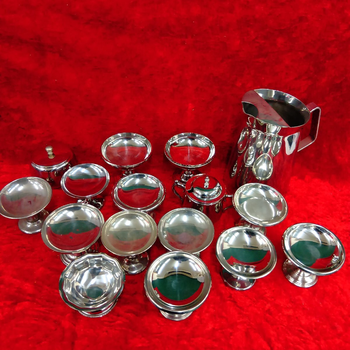 03-20-A60 ●BR【送料無料】テーブルウエア ステンレス製 食器 デザート皿 など 飲食店店舗用品 未使用品