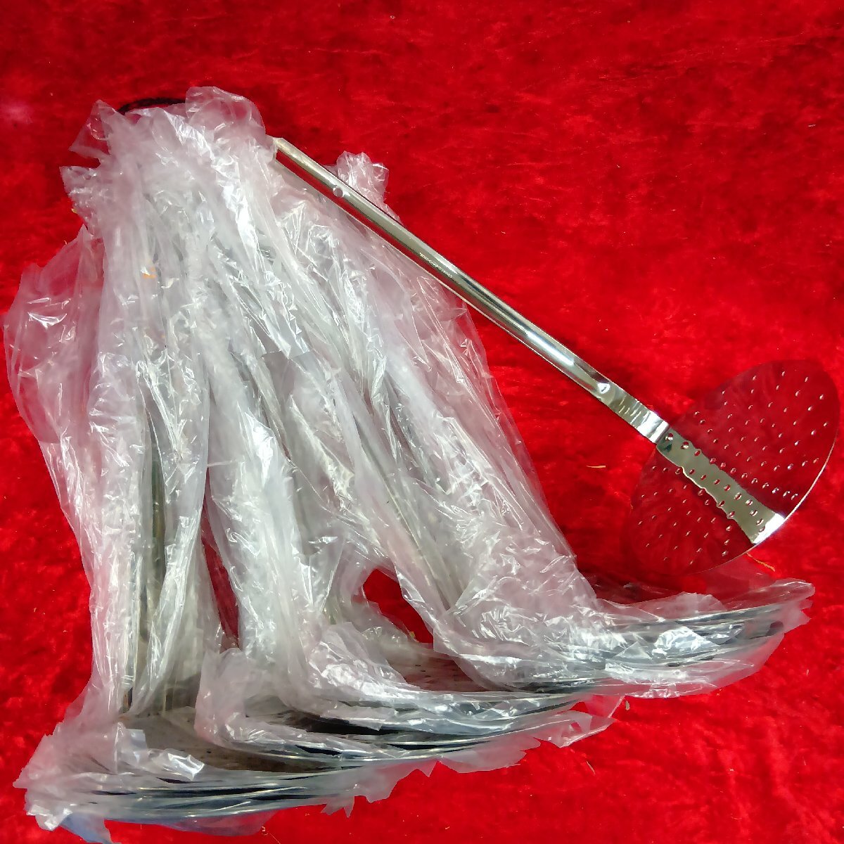 03-20-A52 ●BR【送料無料】スキンマー 穴あきお玉 15本セット 飲食店店舗用品 未使用品