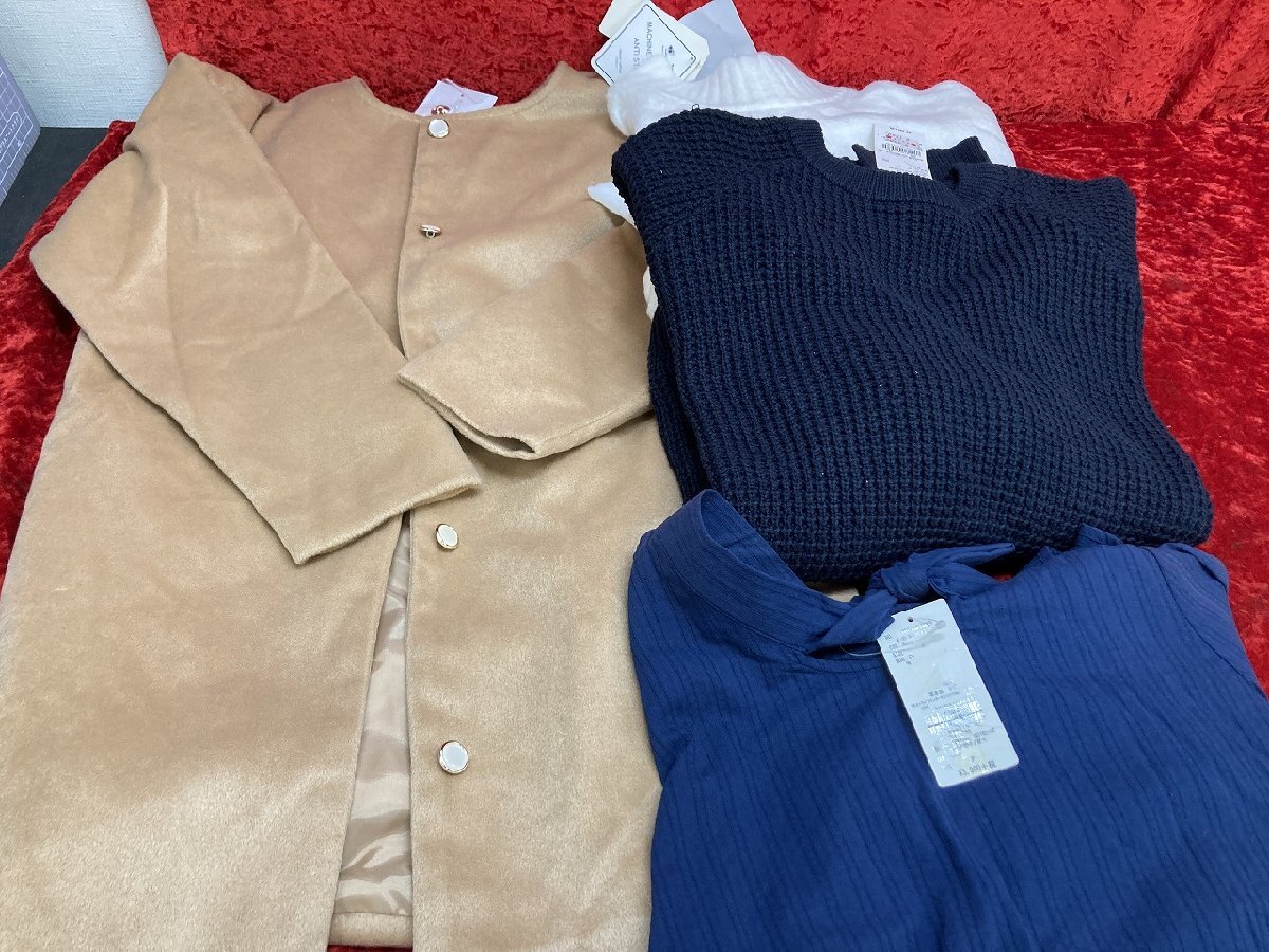 03-09-305 ★M【送料無料】婦人服 レディース ファッション コート 春物トップス フリンジバッグなど 大量まとめ売り 未使用 保管品