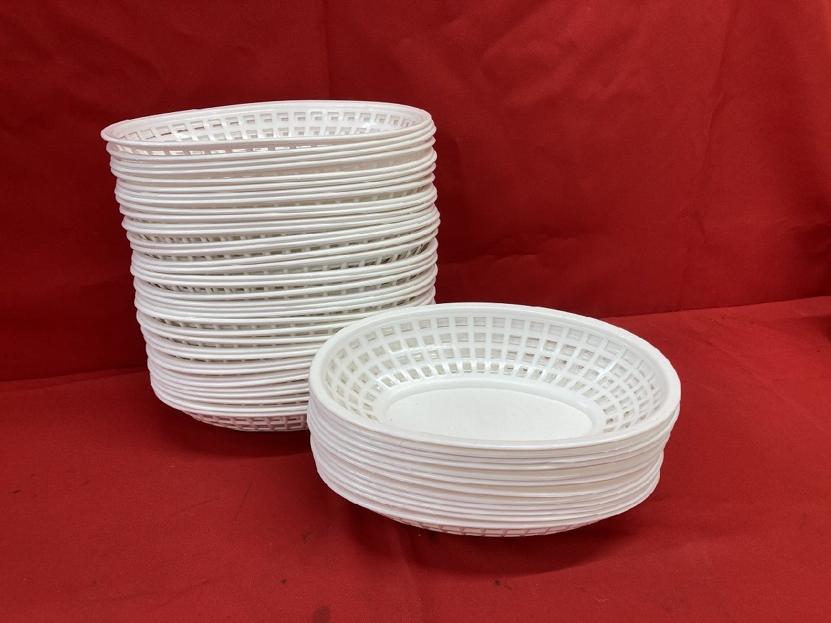 03-11-225 ●BR【送料無料】店舗 厨房 衛生 イベント カーライル Carlisle オーバル型 パン スナック バスケット 48点 未使用品
