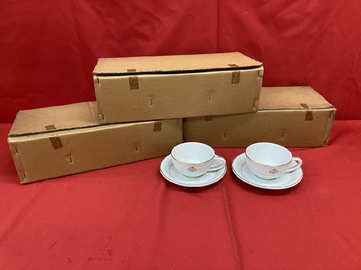 03-11-227 ●BR【送料無料】店舗 厨房 食器 YAMATAKE CHINA カップ ソーサーセット 陶器製 6客揃×3箱 未使用品