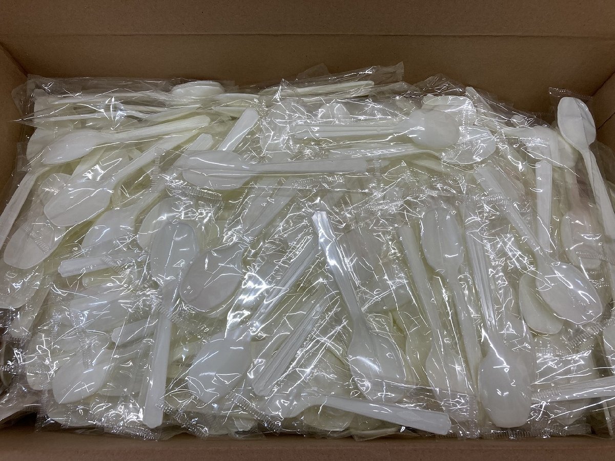 03-11-207 ●BR【送料無料】店舗 厨房 衛生 イベント 食器 使い捨て スプーン 500本入 未使用品