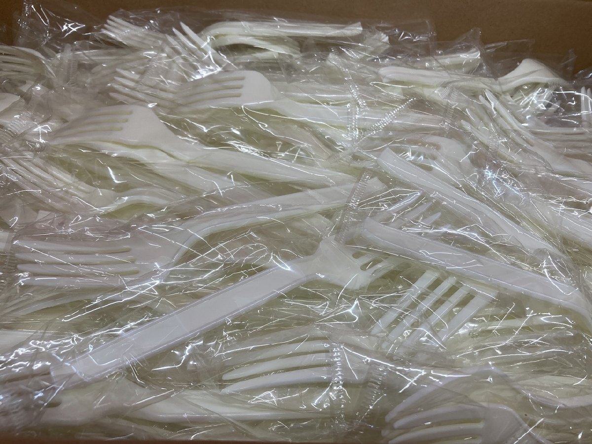 03-12-203 ●BR【送料無料】店舗 厨房 衛生 イベント 食器 使い捨て フォーク 500本入 未使用品