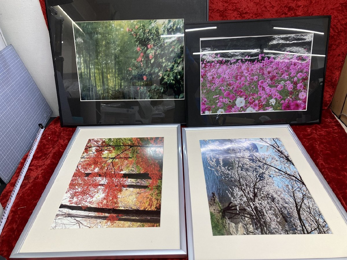 引-5195 ♪BS【大阪 引取限定】FUJICOLOR フジカラー アルミ額縁 A27×2枚 アルミ額縁 A300 半切×1 アルミ額縁 HFA-01 A3×1 中古品