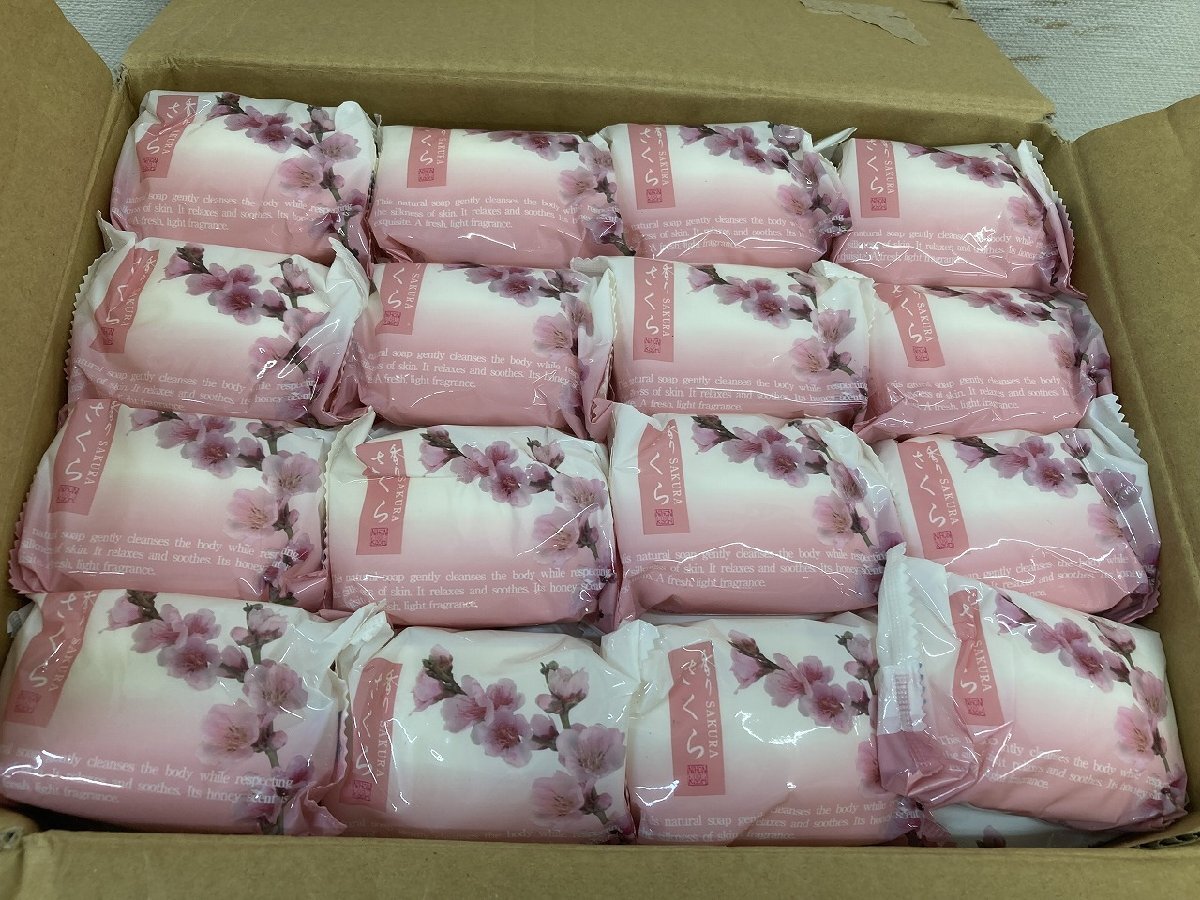 03-16-401 ●AT【送料無料】石鹸 せっけん 石けん 固型せっけん ボディソープ さくら サクラ まとめ売り 約8.5㎏ 未使用品