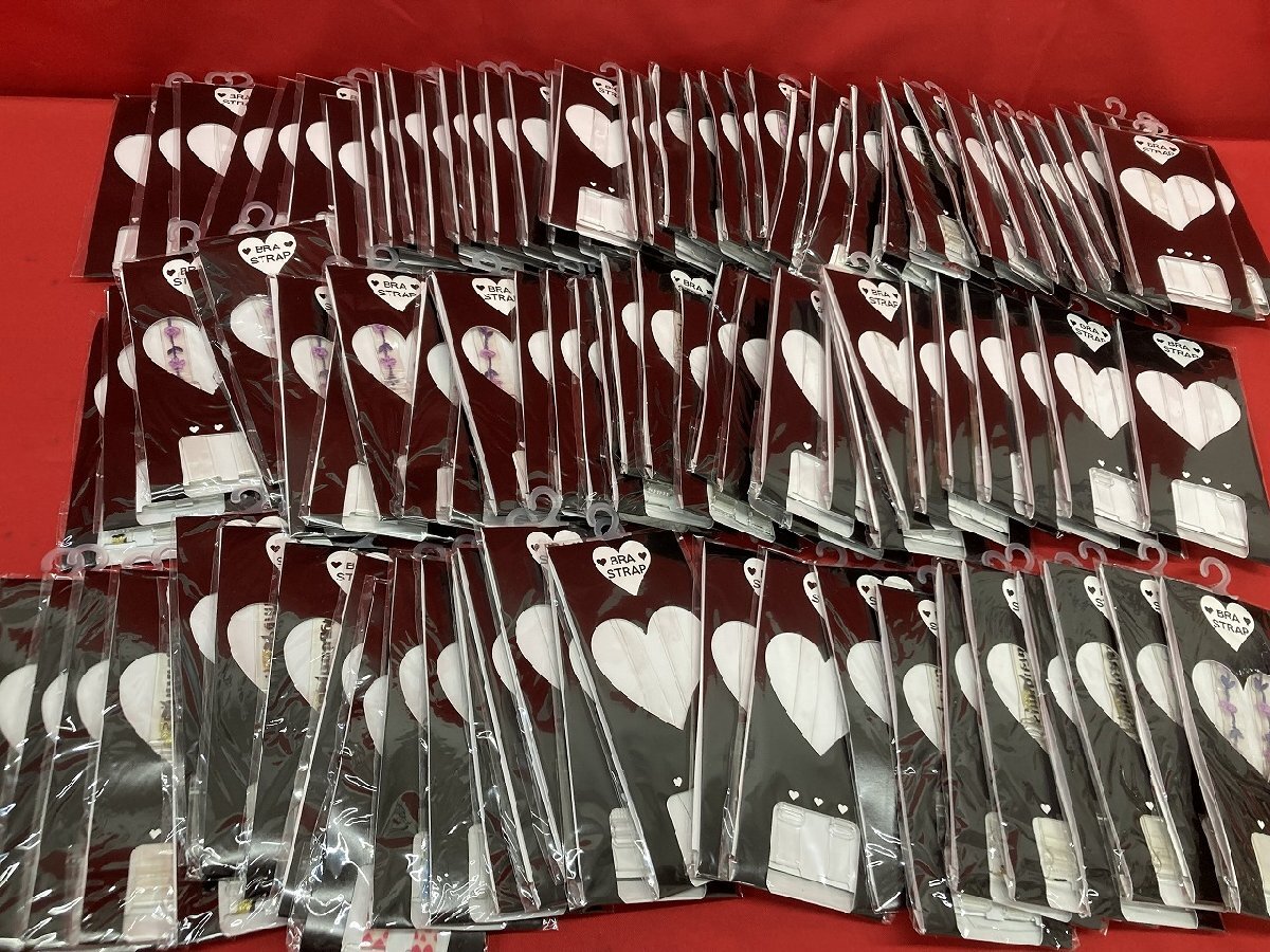 03-16-414 ●AA【送料無料】レディース ファッション ブラ ストラップ 透明 デザイン入り まとめ売り 130点 保管品