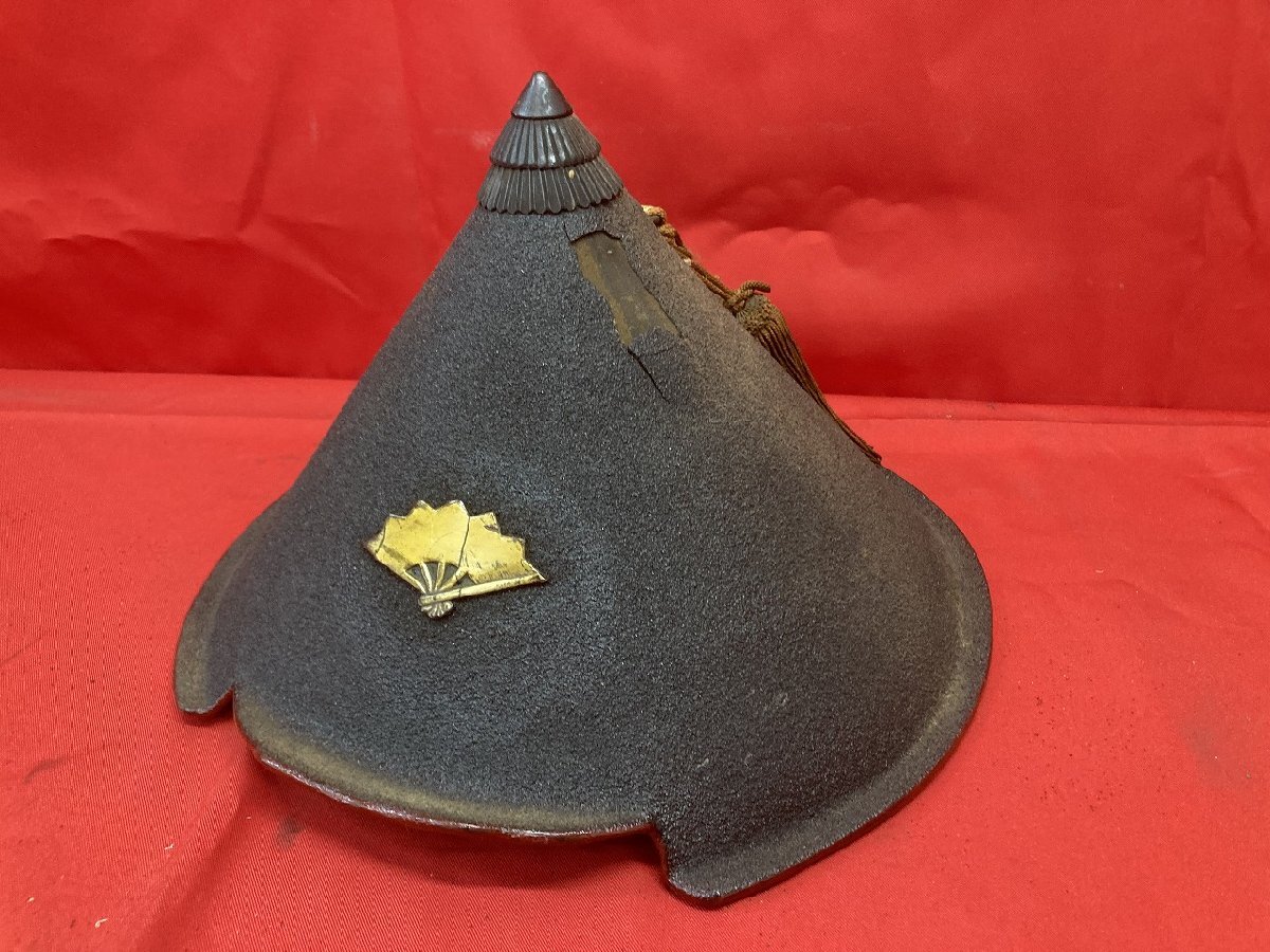 03-17-422 ●W【送料無料】アンティーク コレクション レトロ 年代物 陣笠 古民具 時代武具 骨董 長期保管品