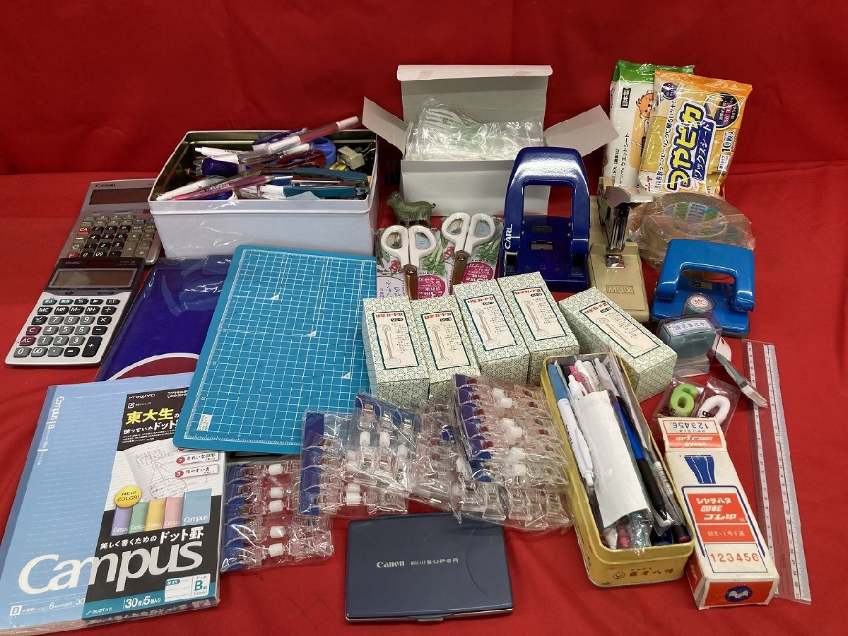 03-18-504 ● BR【送料無料】事務用品 筆記用具 U型カード立 UC-9 電卓 電子辞書など 大量 まとめ売り 中古品