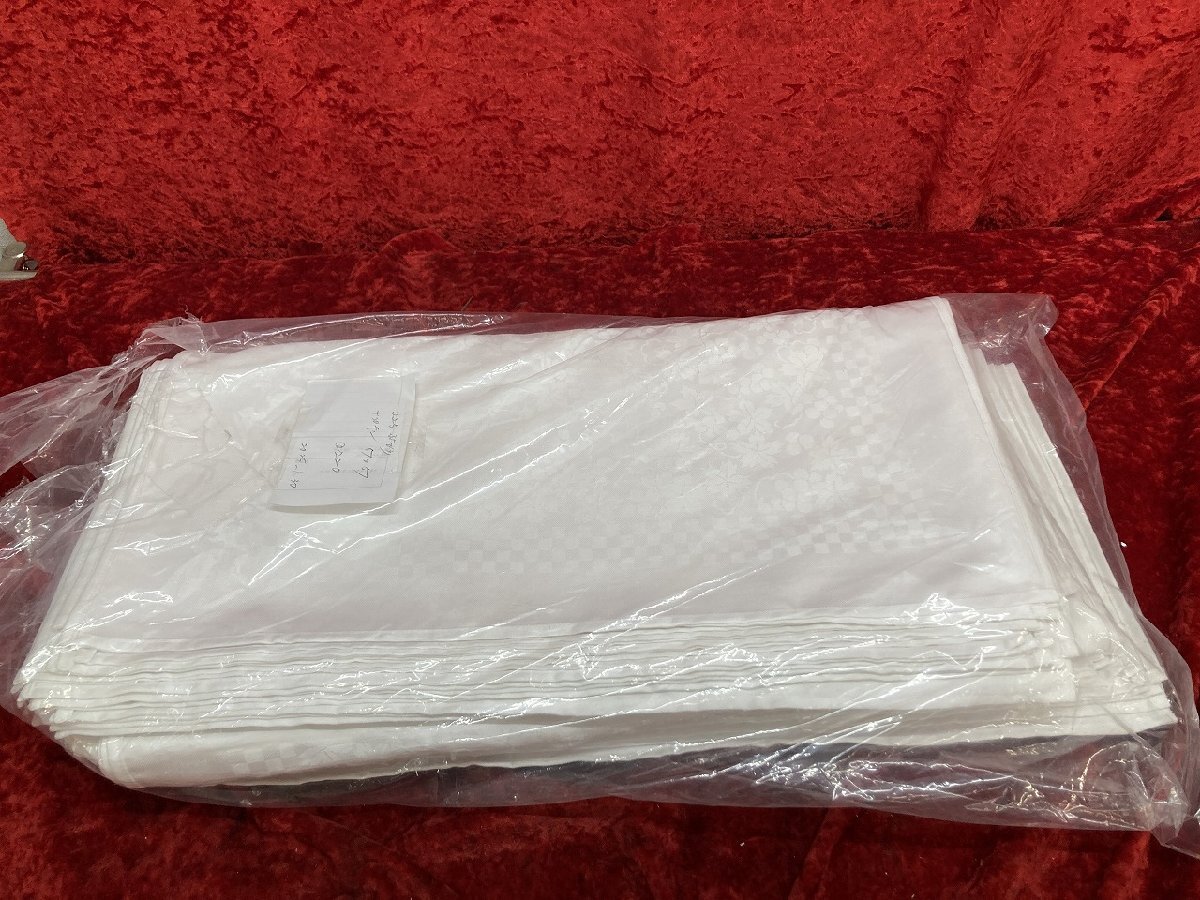 03-18-518 ●BR【送料無料】店舗用品 レストラン ホテルに テーブルリネン ナプキン 51㎝×51㎝ 71枚まとめ売り 未使用品
