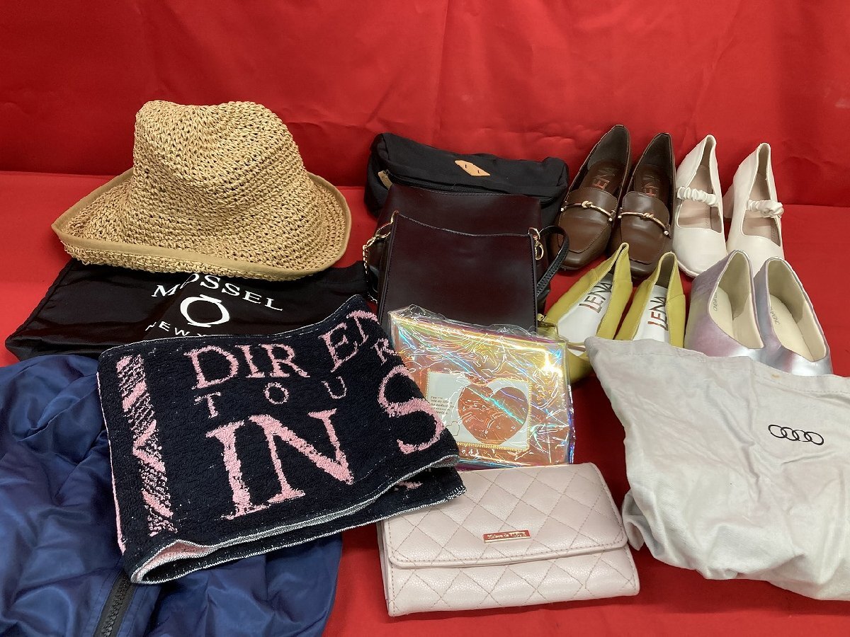 03-19-411 ●M【送料無料】婦人服 レディース ファッション パンプス バッグ リュック 帽子 など まとめ売り 10点以上 未使用・中古品
