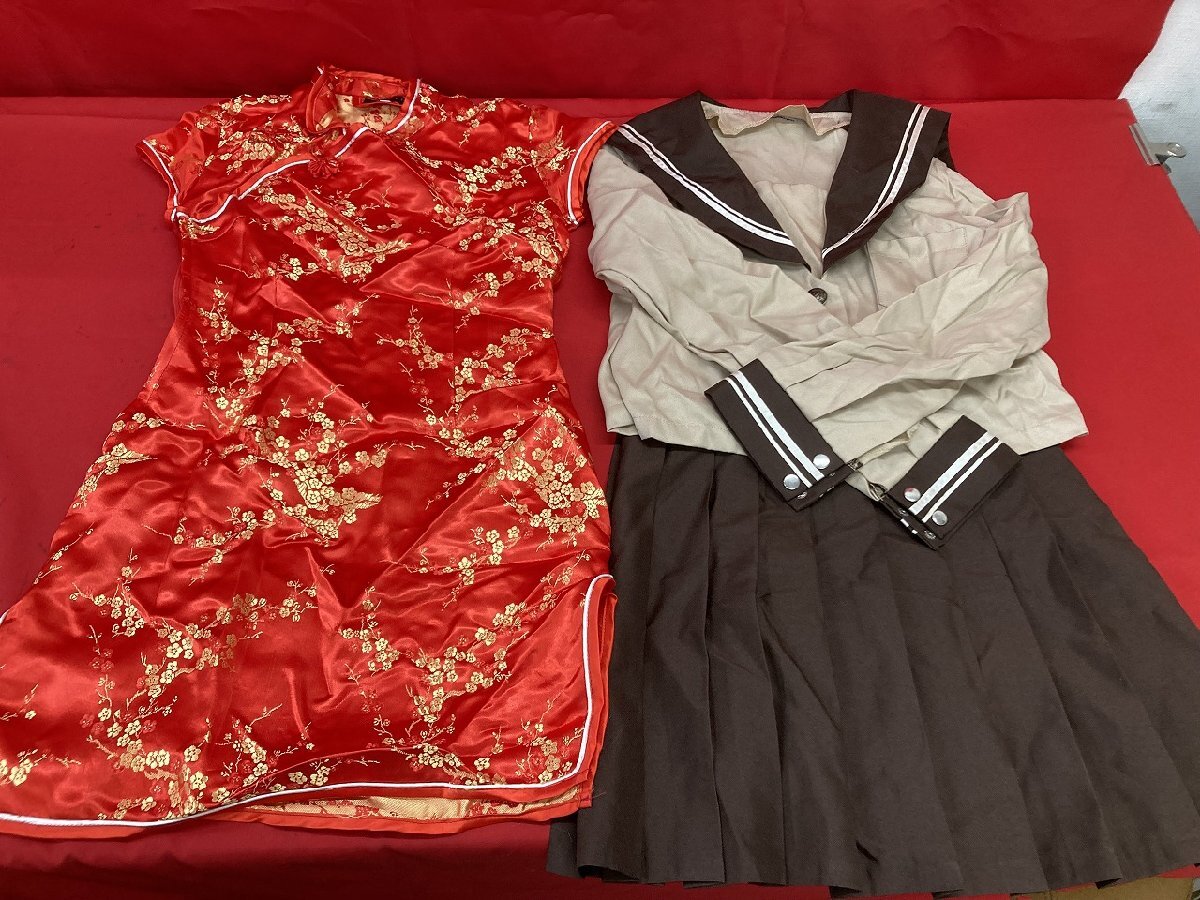 03-19-408 ●M【送料無料】レディース コスチューム 仮装 コスプレ 学園祭 イベント チャイナ服 学生服 ナース服 刀使ノ巫女 4点 未使用品