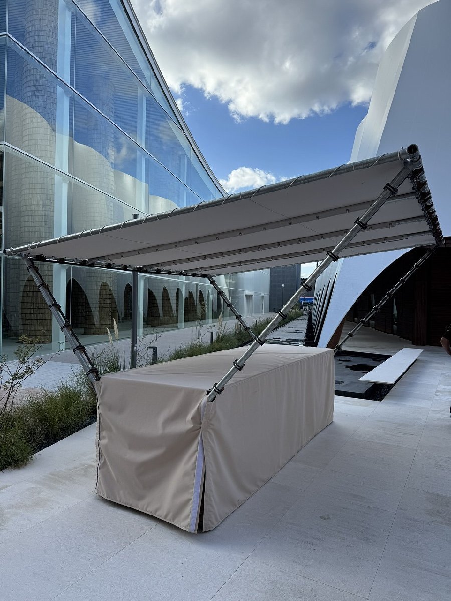 引-4051 ♪ G 大阪 引取限定 屋外ブース ブース 受付 販売所 テント イベント パーティ 中古品