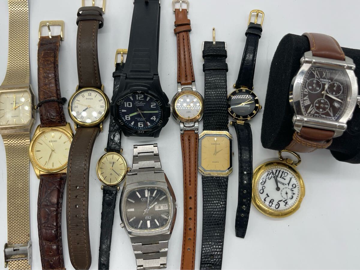 腕時計 11本 まとめ売り SEIKO CITIZEN BULOVA ORIENT 等 稼働あり メンズ レディース 混在 1円スタート