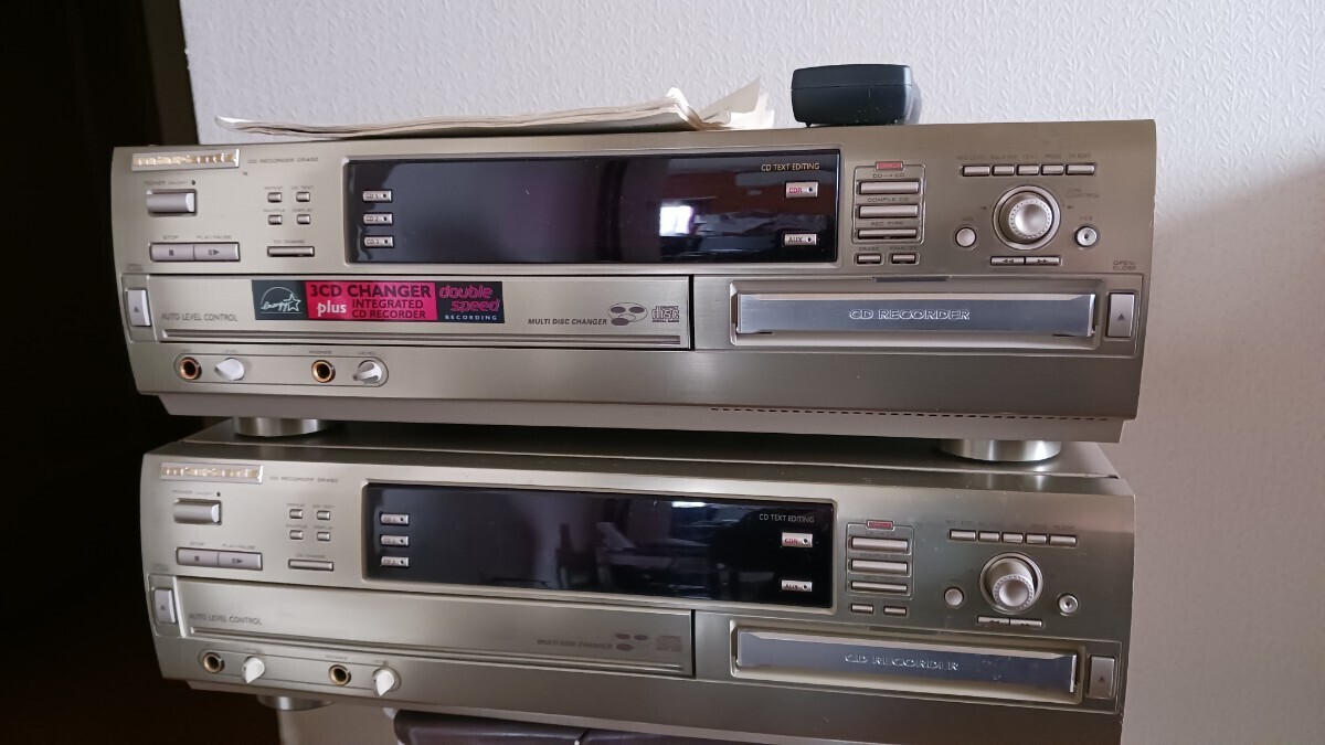 【動作品】marantz　dr450 動作　おまけあり　リモコン　説明書あり　CDレコーダー　チェンジャー