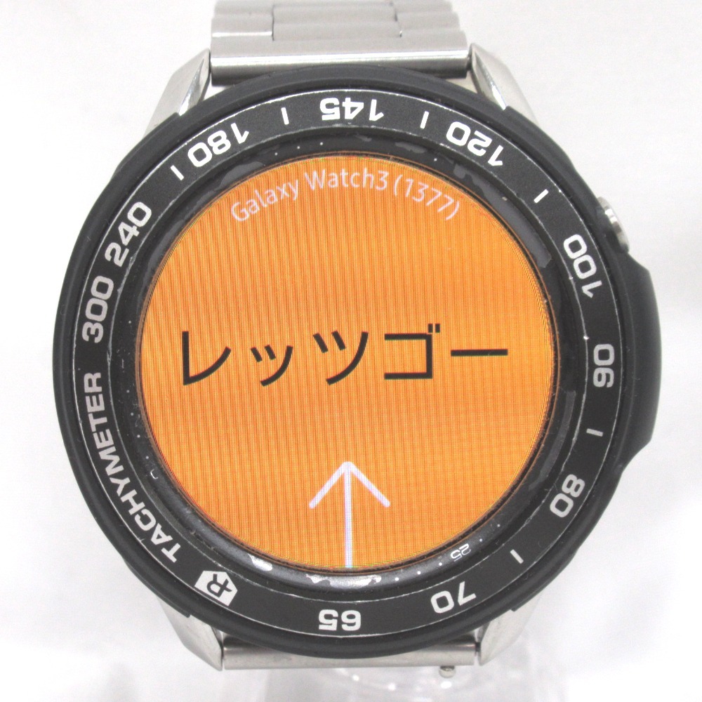 KR109411 サムソン スマートウォッチ ギャラクシーウォッチ3 Galaxy Watch 3 45ｍｍ シルバー ステンレス SM-R840NZSAXJP SAMSON 中古