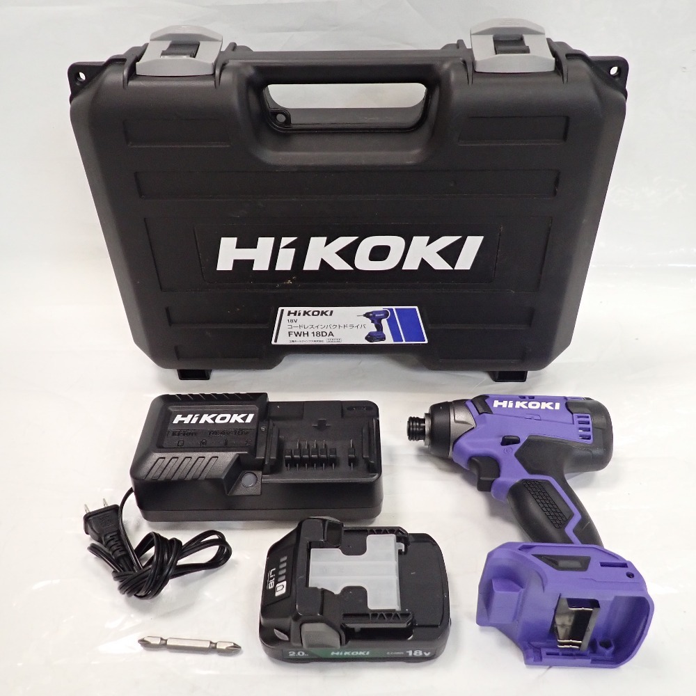 Th1009511 ハイコーキ コードレスインパクトドライバ FWH18DA バッテリー 充電器セット 18V HiKOKi 美品・中古