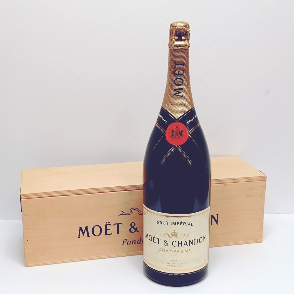 FtDz804561 シャンパン モエ・エ・シャンドン ブリュットアンペリアル MOET&CHANDON BRUT IMPERIAL 3000mL 3L 12％ 木箱 未開栓 お酒