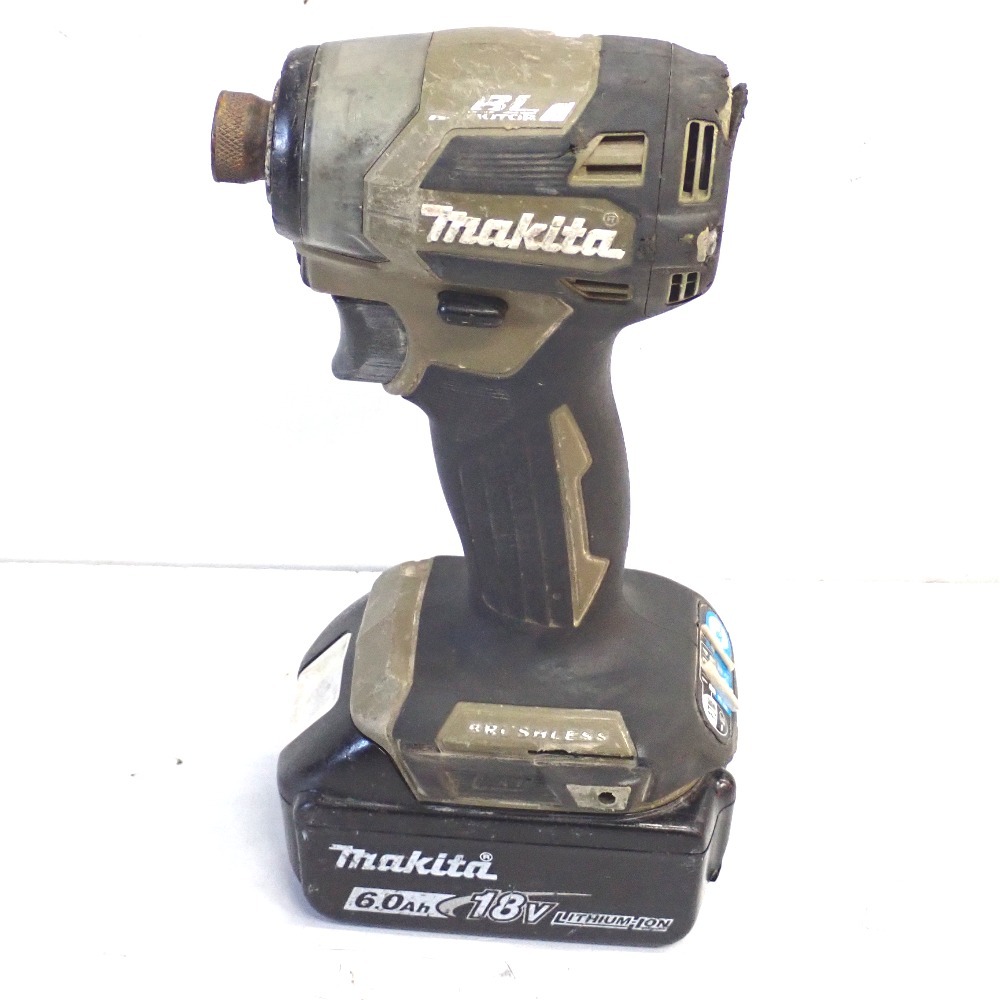 Ft1321861 マキタ インパクトドライバ 充電式インパクトドライバ TD173D オリーブ makita 中古