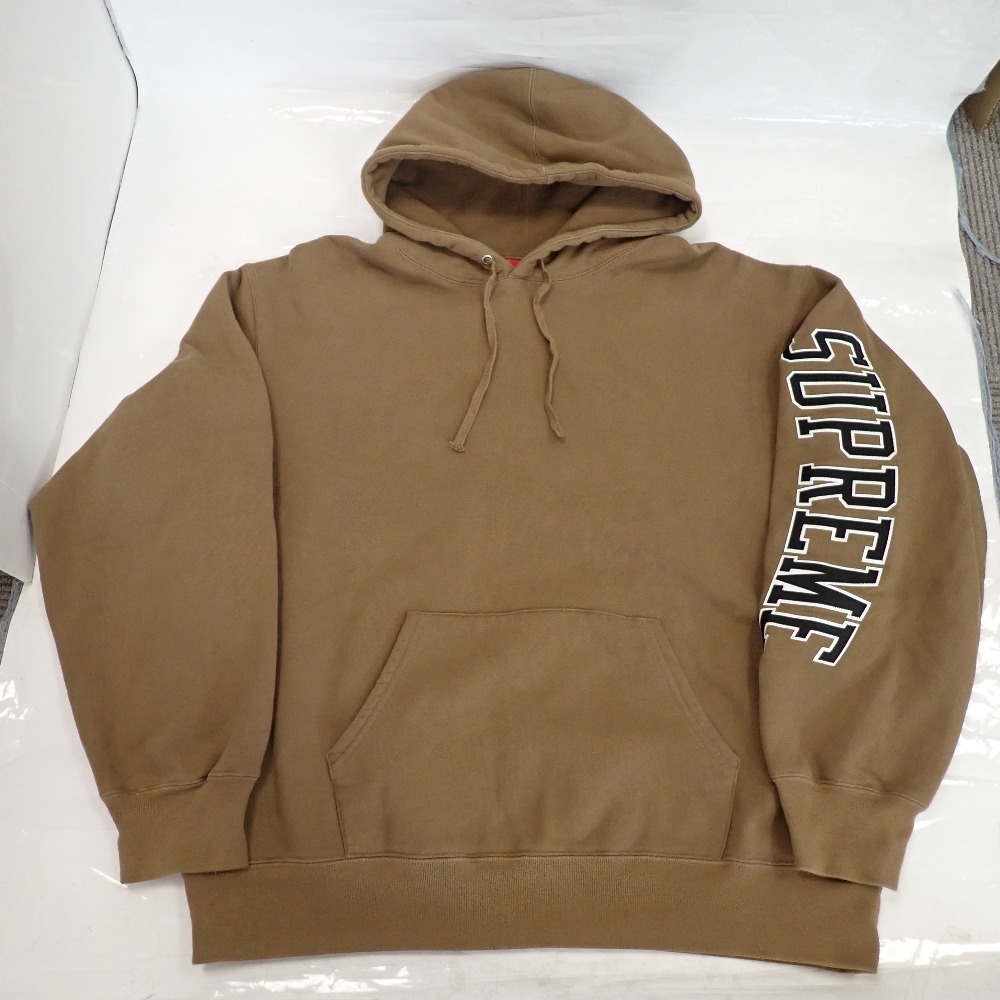 Th681611 シュプリーム パーカー 23AW Sleeve Arc Hooded Sweatshirt スリーブアークフーディスウェットシャツ Supreme 中古
