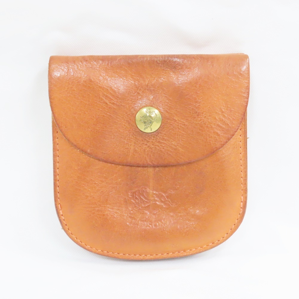 Ts8062931 イルビゾンテ コインケース レザー 茶色系 IL BISONTE 中古