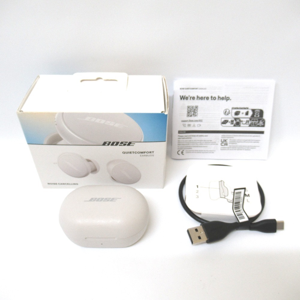 Tj286611 ボーズ BOSE　ワイヤレスイヤホン　QuietComfort Earbuds　ホワイトスモーク　中古・美品