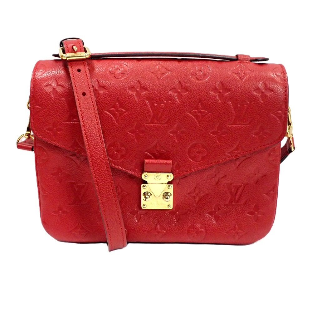 Th1010502 ルイ・ヴィトン モノグラム・アンプラント ポシェット・メティス MM ショルダーバッグ 2way レッド系 LOUIS VUITTON 中古
