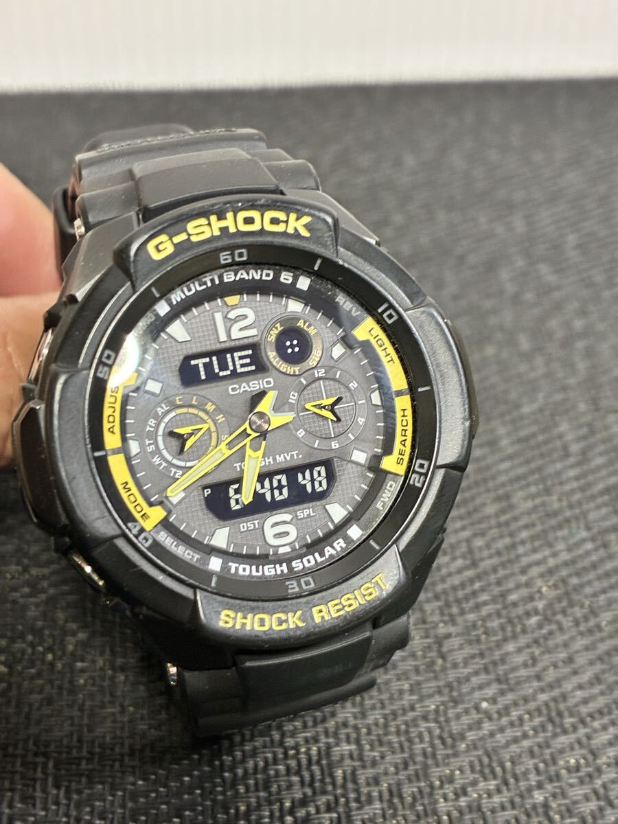 稼動品 美品 CASIO カシオ G-SHOCK 腕時計 Sky Cockpit スカイコックピット 200m 電波ソーラー GW3500B TOUGH SOLAR タフソーラー