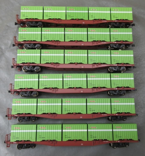 ☆売り切り☆TOMIX 国鉄 コキ50000形 貨車 6両セット コンテナ付き HOゲージ 鉄道模型 トミックス