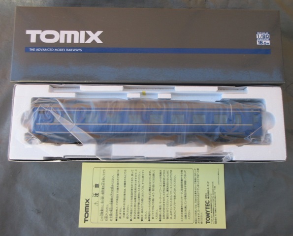 ☆車両美品☆TOMIX HO-552 オハネ25−0形 JR東日本仕様 北斗星 鉄道模型 HOゲージ トミックス