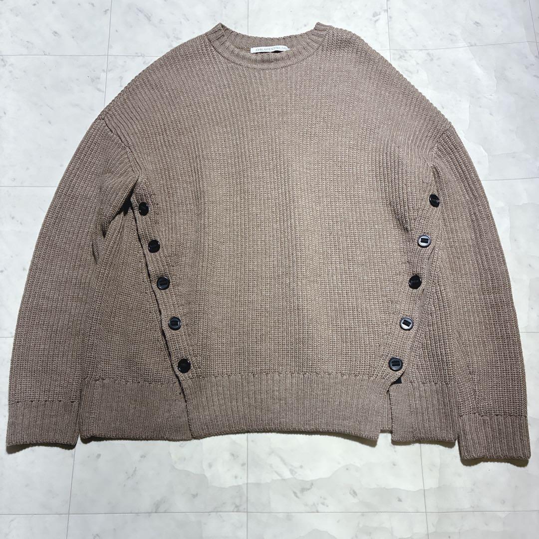 JOHN LAWRENCE SULLIVAN【お洒落マエストロ必着!!!XL相当!!!】ジョンローレンスサリバン セーター FRONT SIDE BUTTONED CN 日本製 ベージュ
