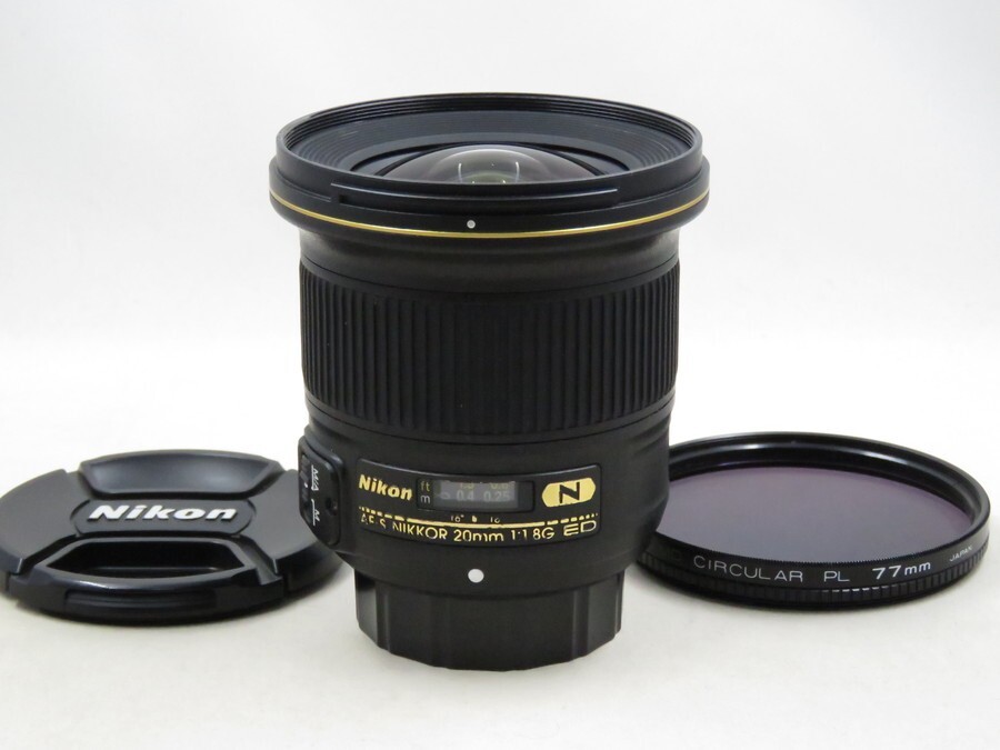 [23226Z2]★極上美品★NIKON AF-S NIKKOR 20mm F1.8 G ED N PLフィルター付き