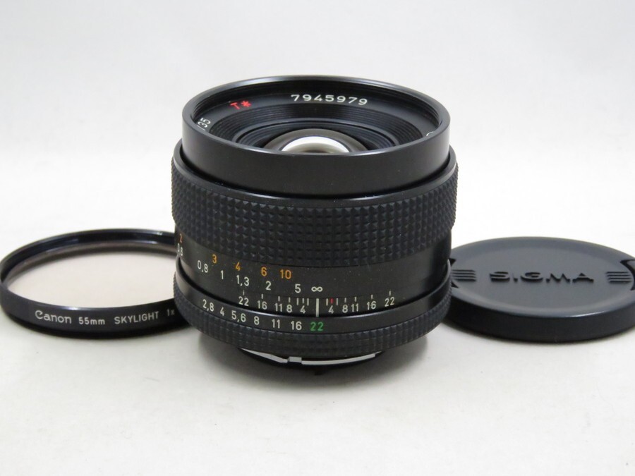 [23479Y2]★完動品★CONTAX Carl Zeiss Distagon 35mm F2.8 T* MMJ フィルター付き