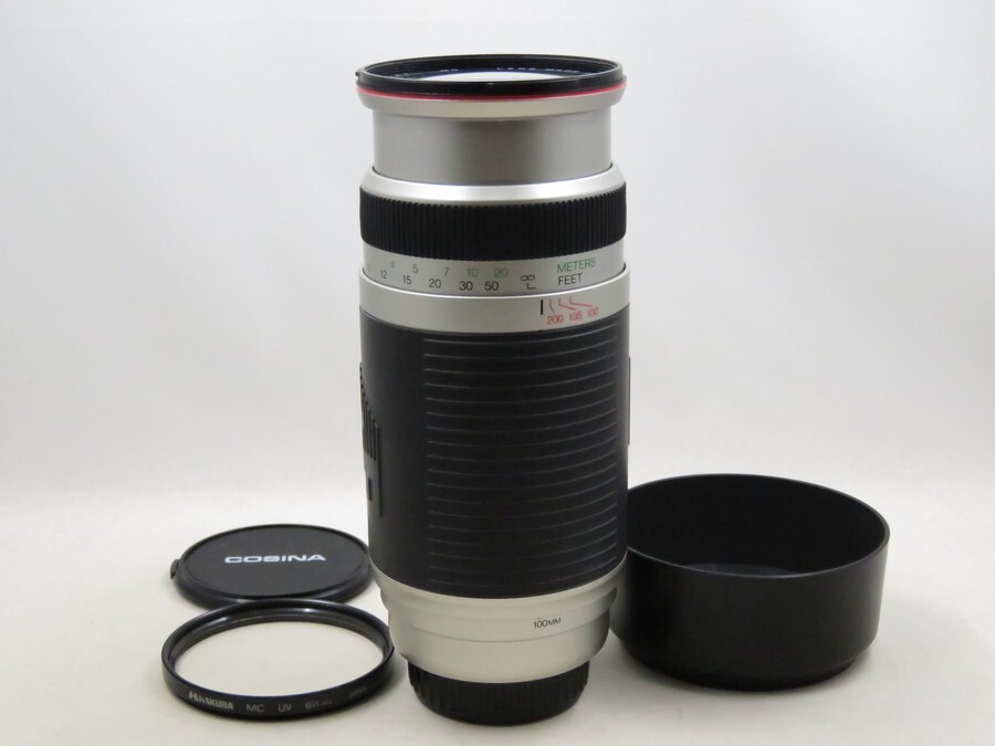 [23503V5]★極上美品★COSINA AF 100-400mm F4.5-6.7 MC SonyA フィルター・フード付き