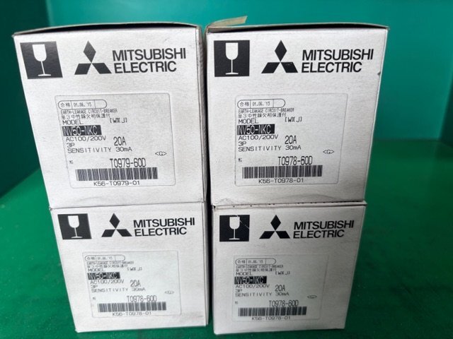 【４個セット・未使用】三菱 漏電遮断器 NV50-NKC 20A