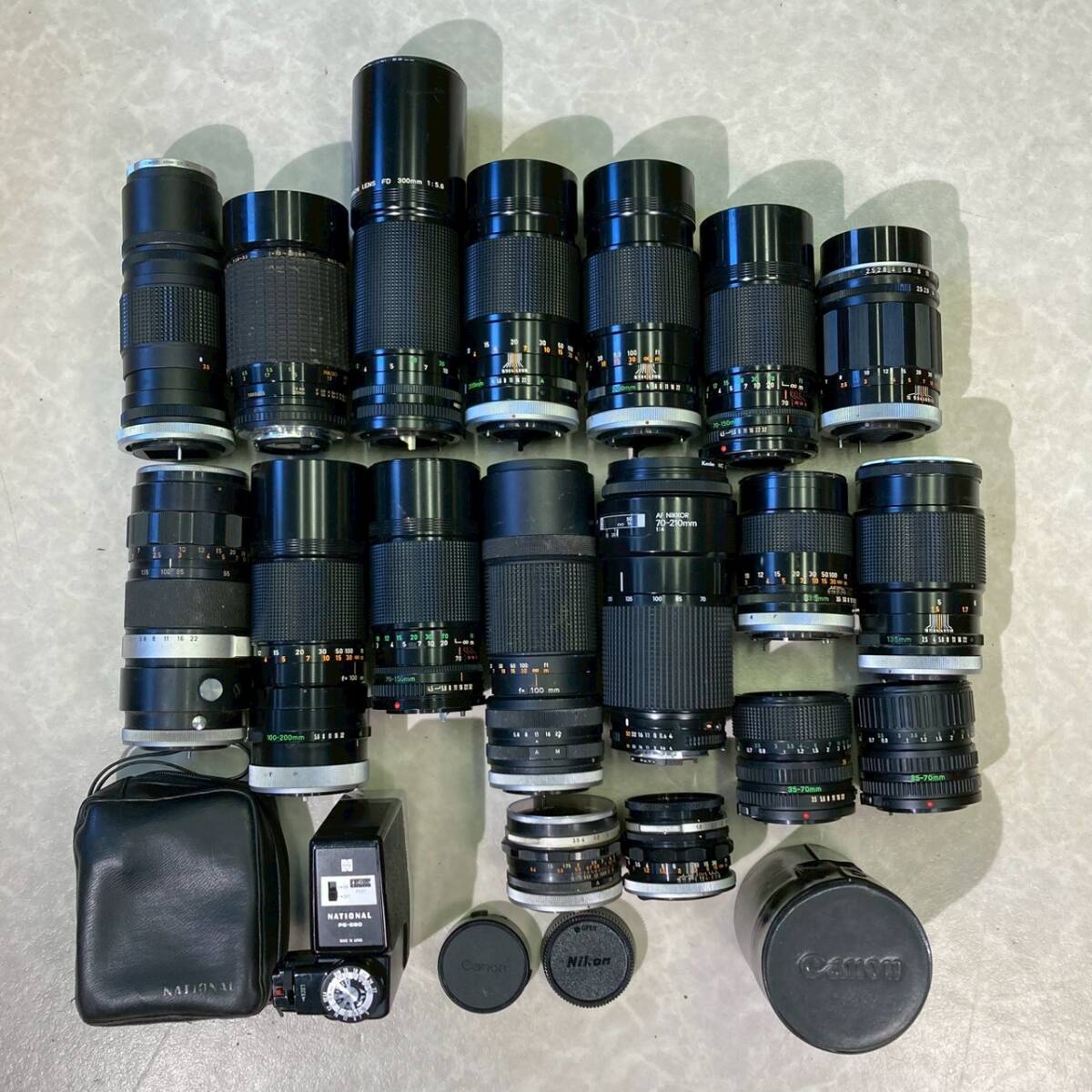 ｍ203 /1円～ Canon マニュアル FD レンズ 18点 Canon まとめ 中古 大量 ジャンク フィルムカメラ 