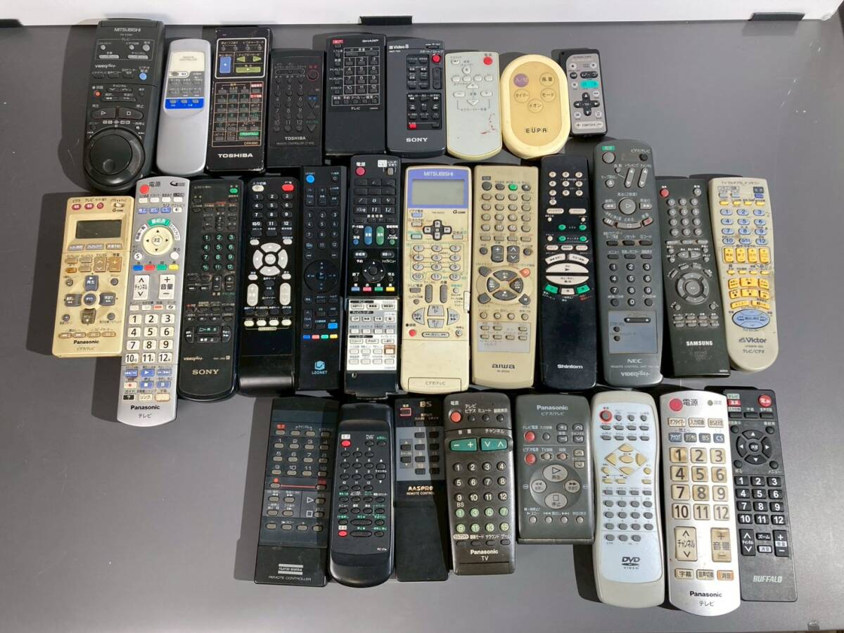 ｍ165 29台 まとめ売り リモコン ジャンク 中古 まとめ 大量 TV DVD BD いろいろ
