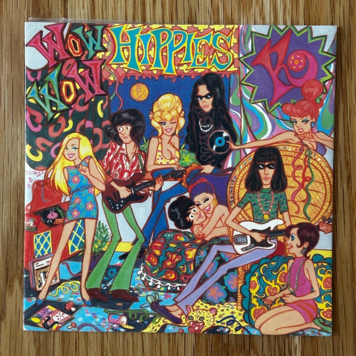 1990年 MINT SOUND オリジナル Wow Wow Hippies K 　7インチ EP レコード アナログ ガレージ パンク ネオGS　ワウワウヒッピーズ