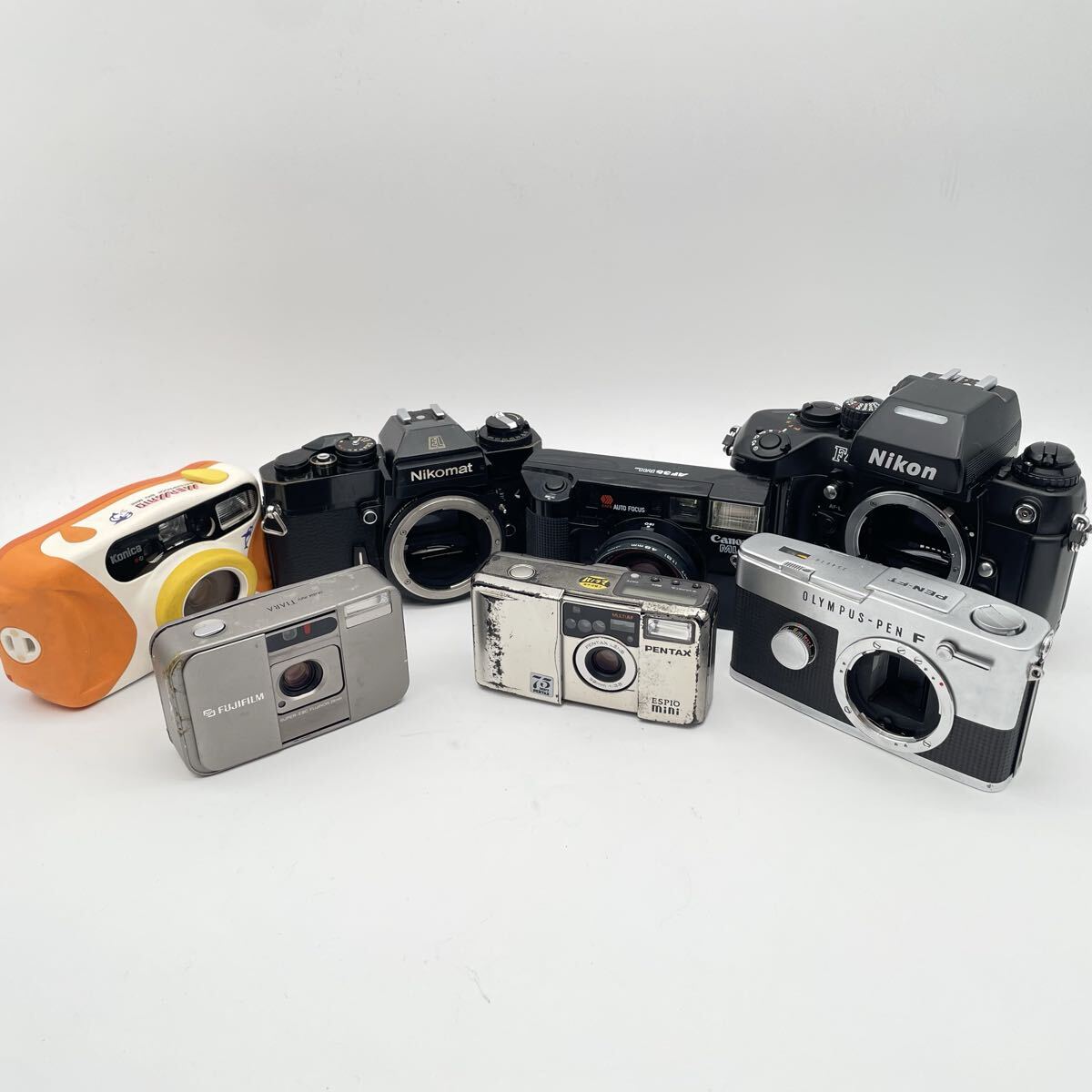 フィルムカメラ　まとめ　PENTAX ESPIO MINI FUJIFILM PEN FT TIARA NIKON F4 コンパクトカメラ