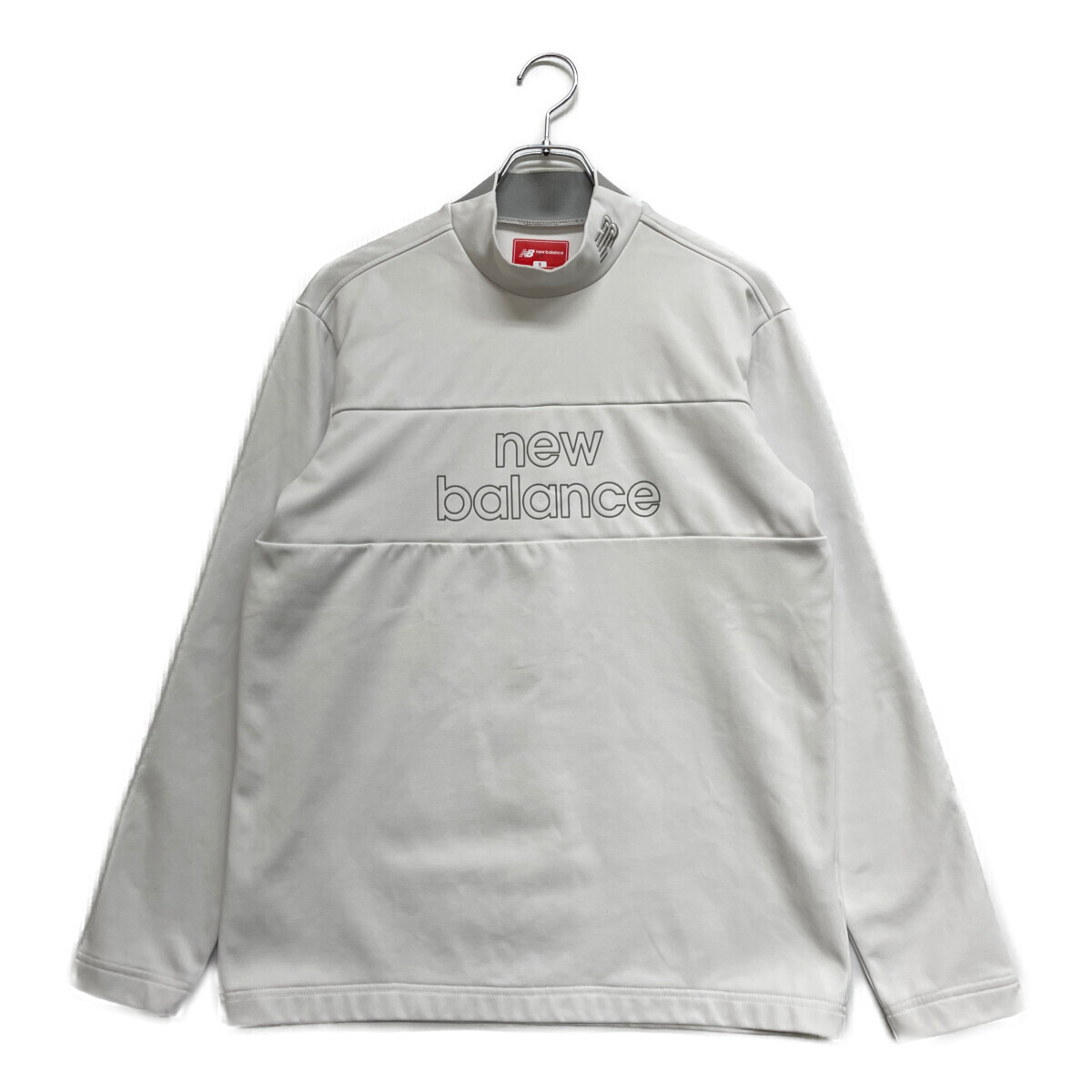 coco 中古 ニューバランスゴルフ New Balance golf メンズ 長袖シャツ 5(L) 白 モックネック 裏起毛 レターパックプラス発送可 K028248