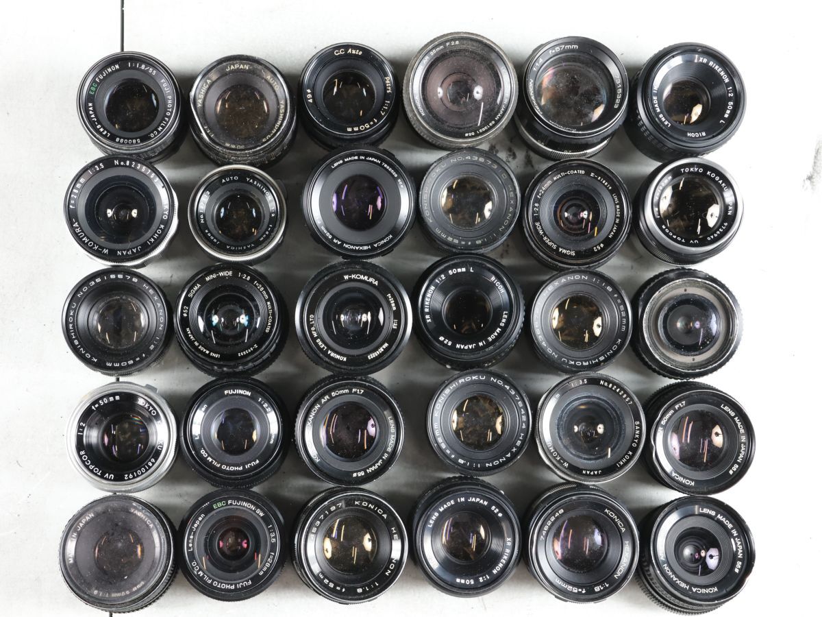 1420 35点まとめ SIGMA KONICA YASHICA MAMIYA 他 単焦点レンズ まとめ まとめて 大量セット 送料1100円
