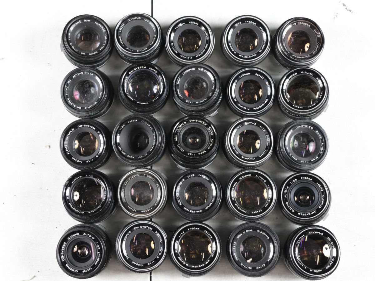 1415 25点まとめ OLYMPUS オリンパス ZUIKO 50mm 28mm 他 単焦点レンズ まとめ まとめて 大量セット 送料1100円